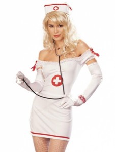Nurse in Seductive Pose