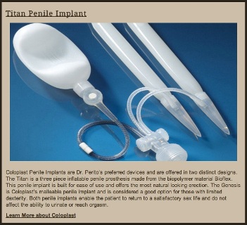 This image of a Penile Implant is from a doctor's site