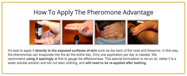 how to apply the pheromone advantage