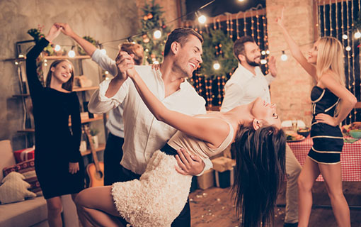 Endearing Couple: Husband Embracing Cute Wife