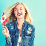 Canadian Pride: Girl and Flag