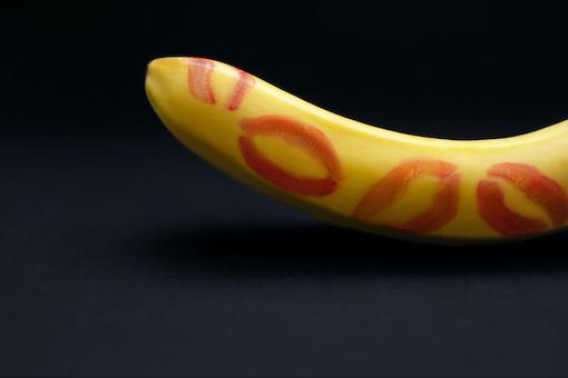 Fruitful Affection: Savoring Banana Kisses