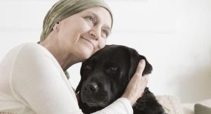 Heartwarming Connection: Lady and Dog Hug