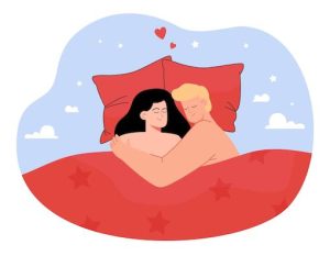 Blissful Sweet Couple Sleeping - Love and Comfort